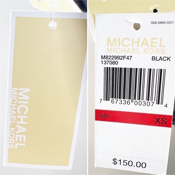 MICHAEL Michael Kors Down Puffer Coat XS Black Packable Hooded Quilted New NWT - Picture 10 of 11